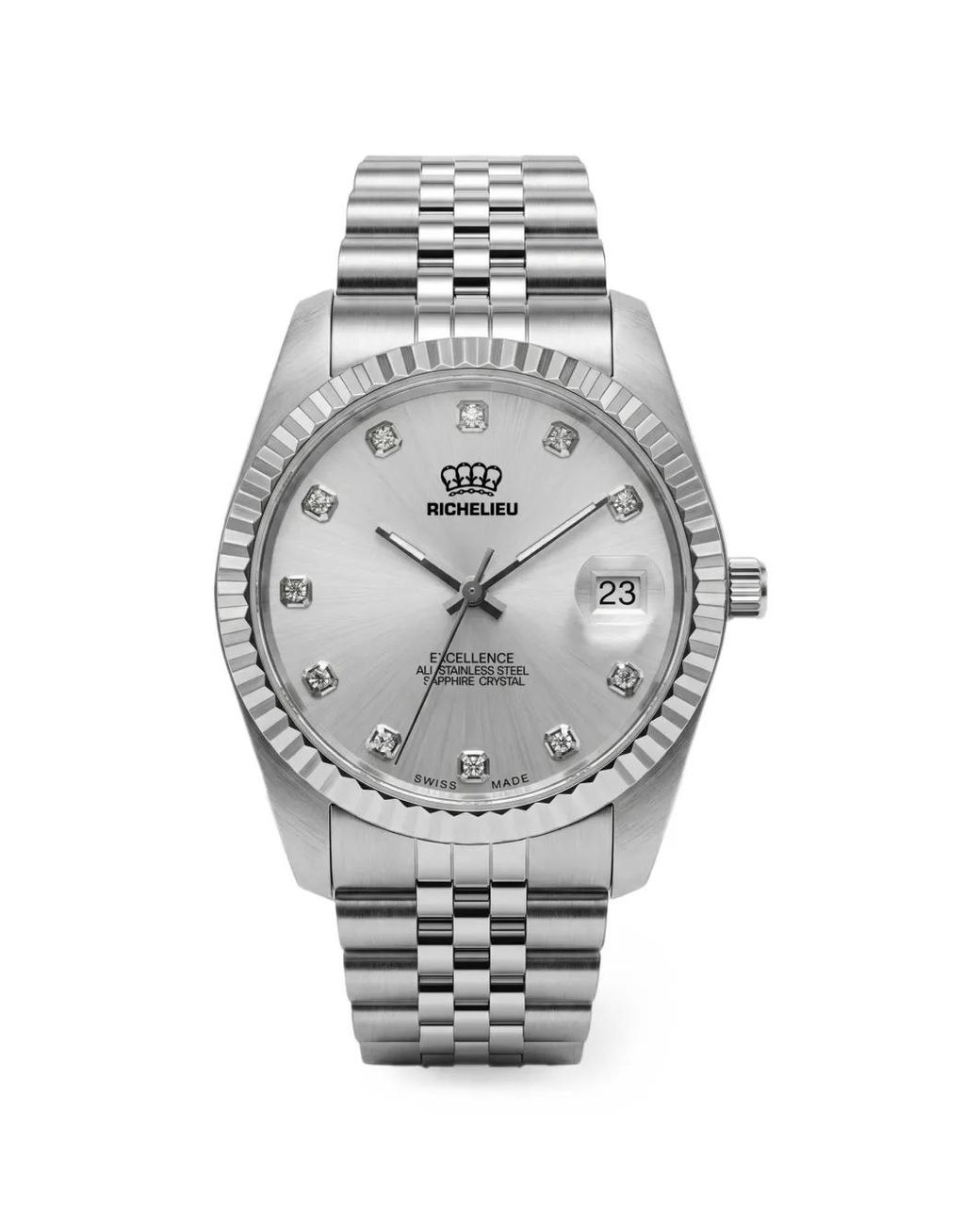 Richelieu Swiss Gray Classic 31Mm Watch