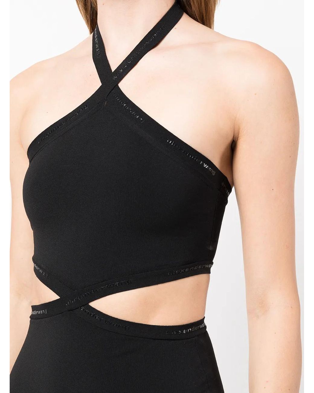 Alexander Wang Uitgesneden Maxi-Jurk in het Black