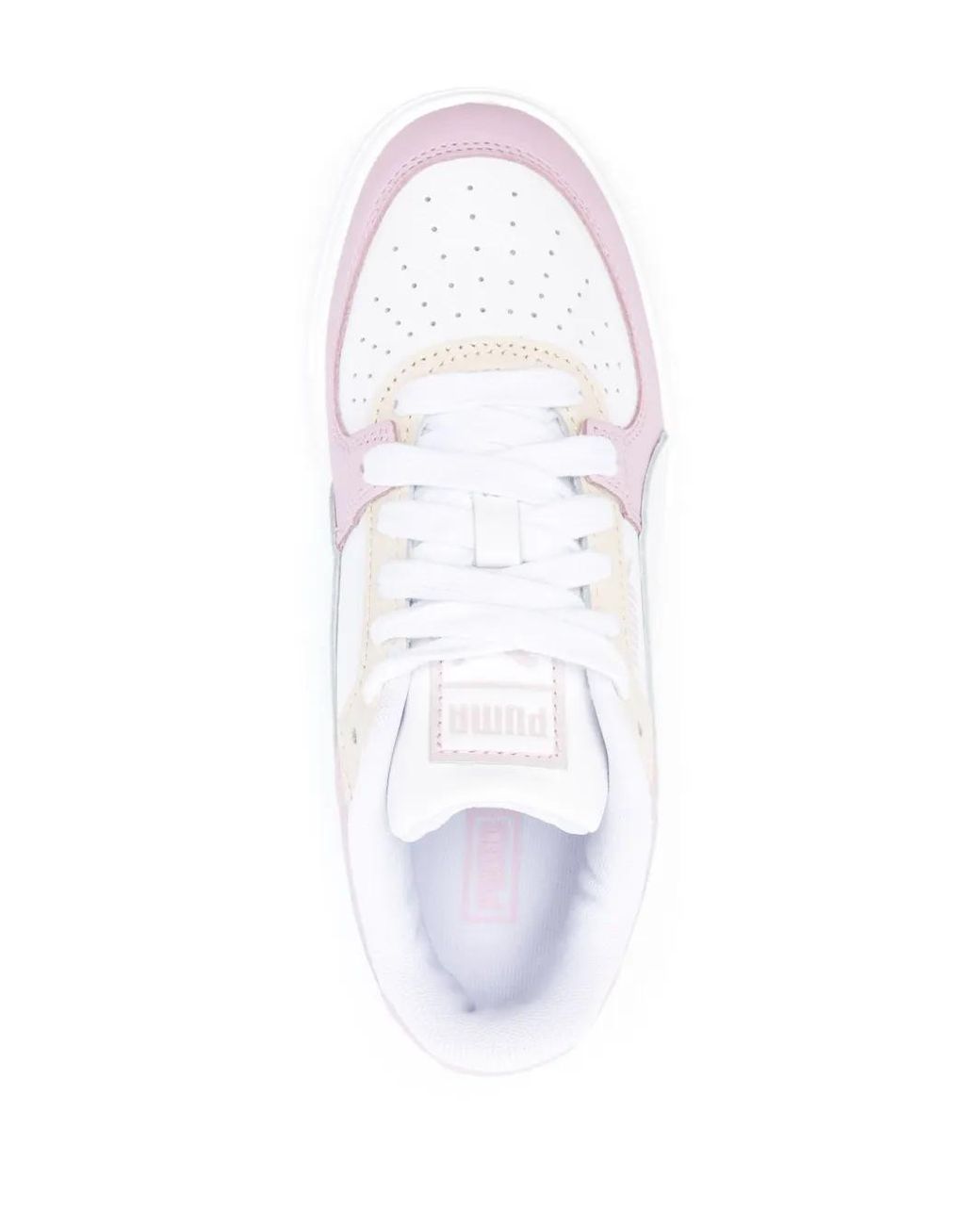 PUMA White Logo-Patch Sneakers