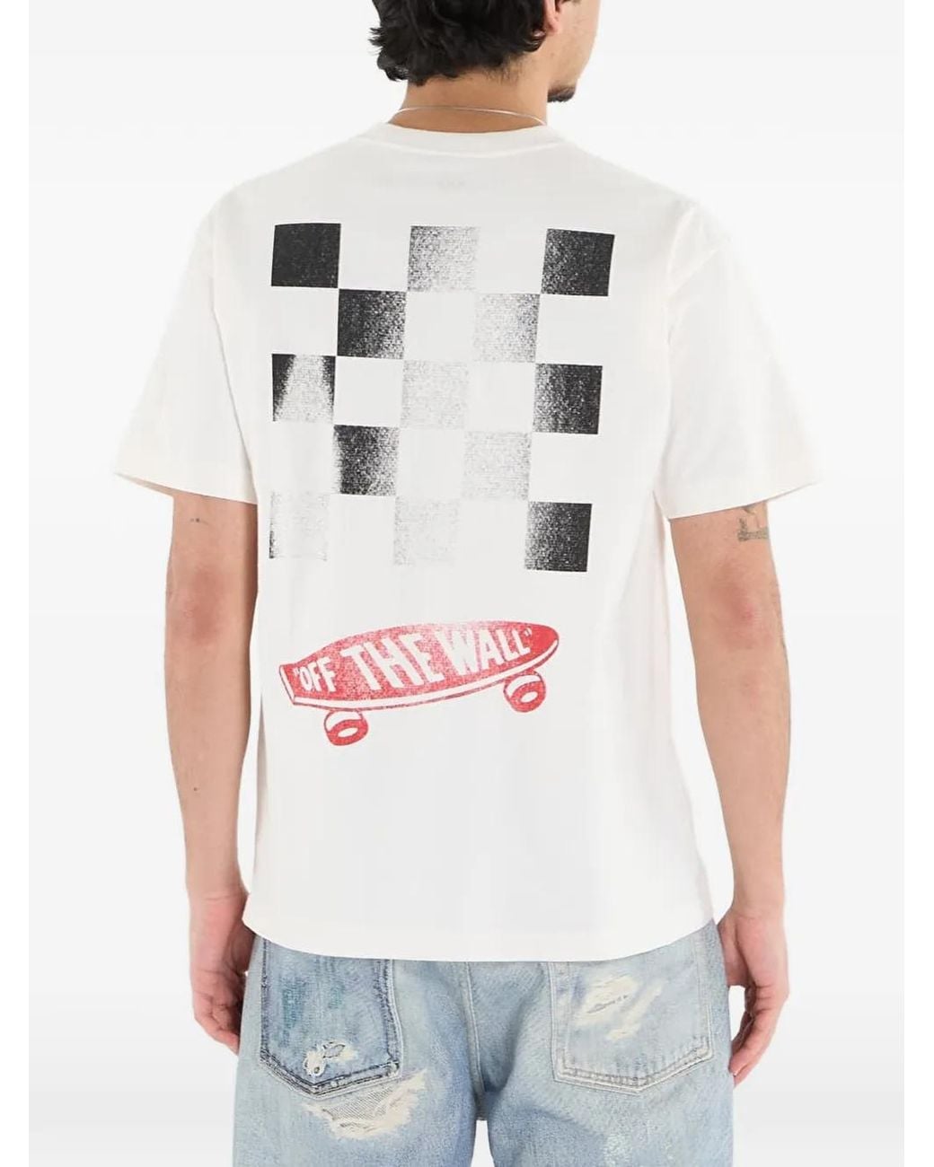 Vans White Logo-Detail T-Shirt for men
