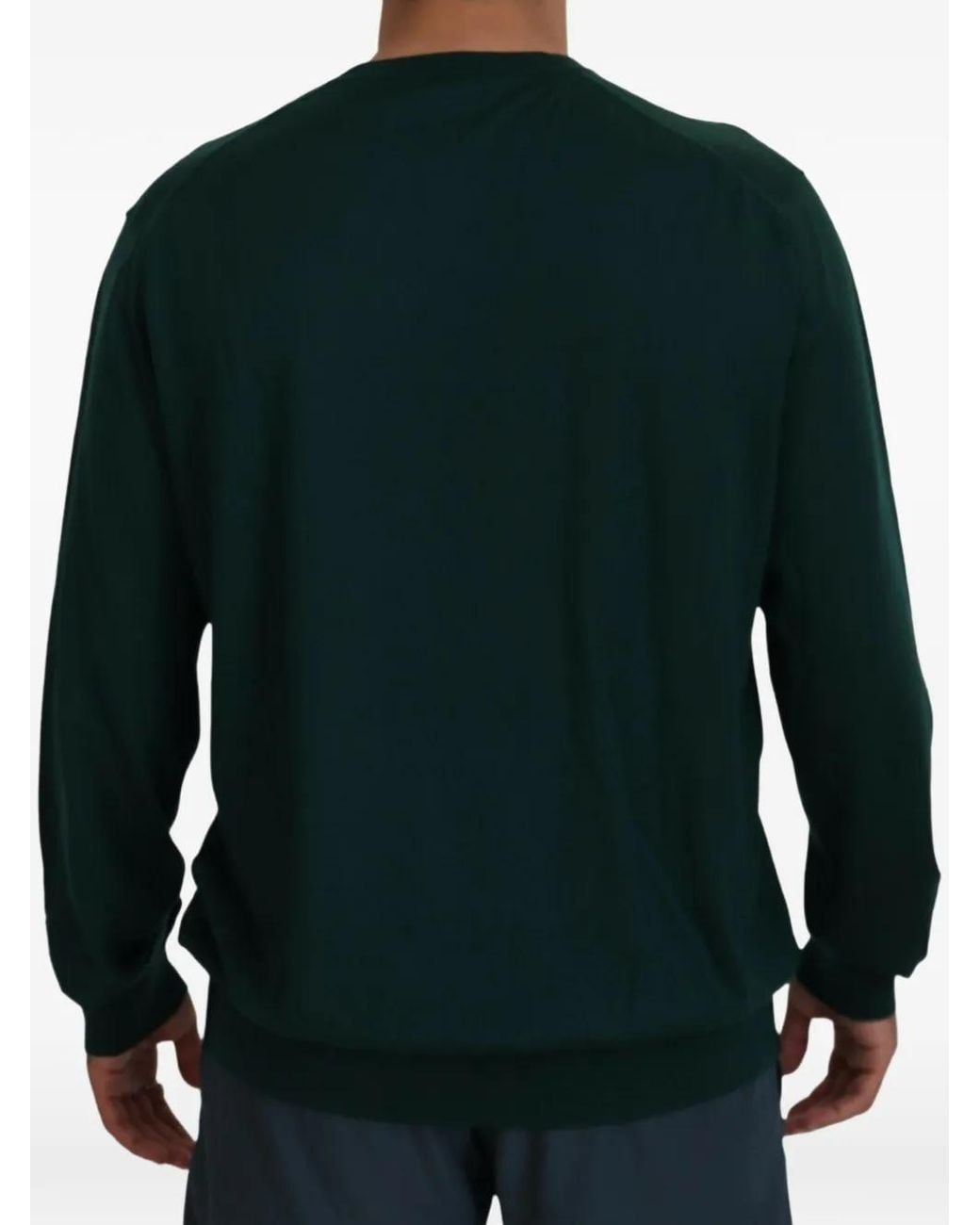 Dolce & Gabbana Green V-Neck Sweater for men