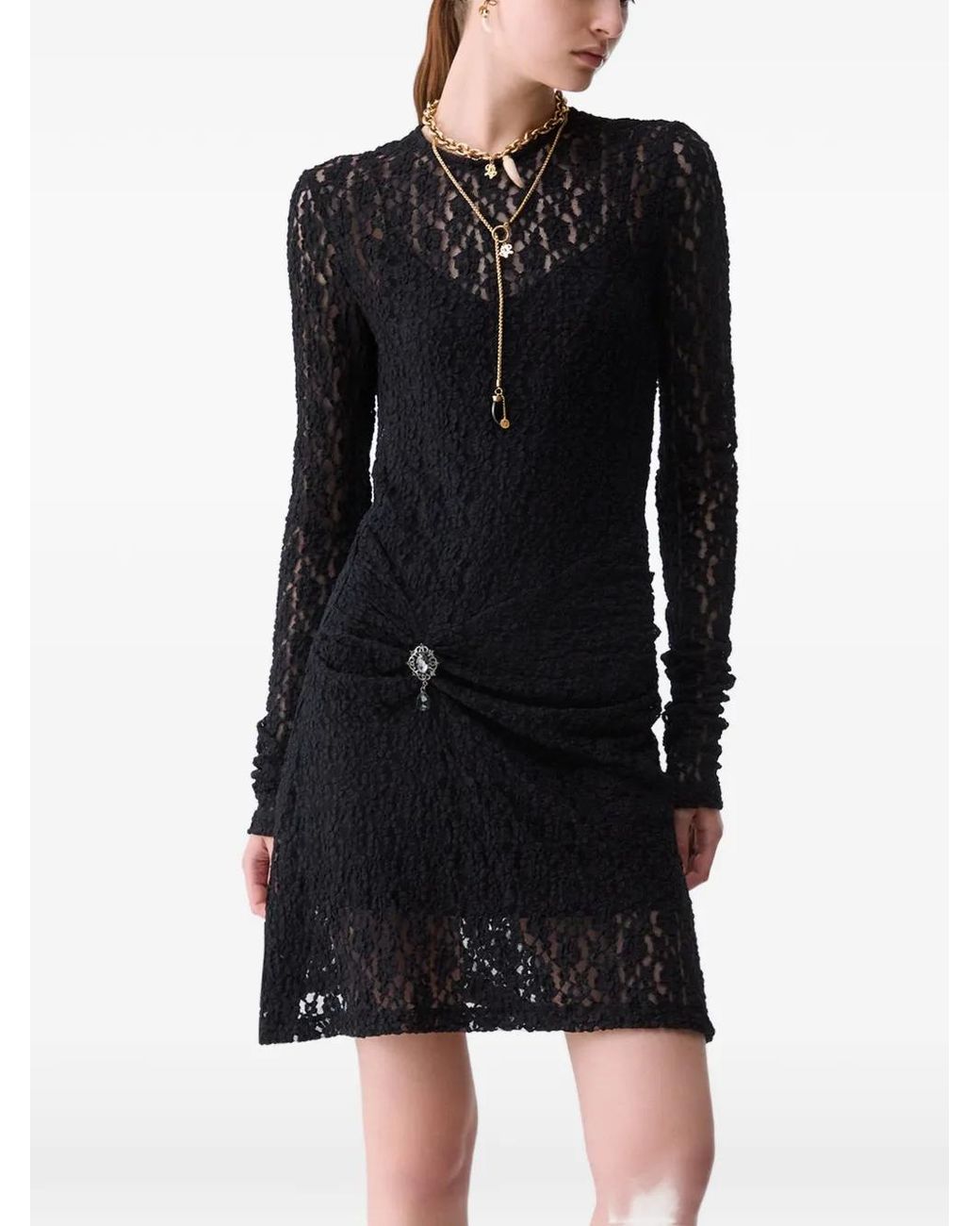 Liu Jo Black Short Lace Dress