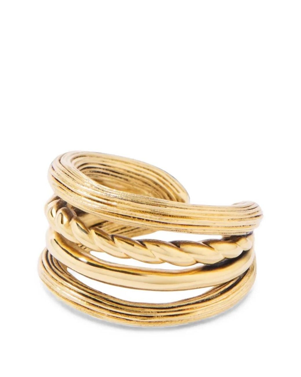Aurelie Bidermann Metallic Letaba Braided Ring