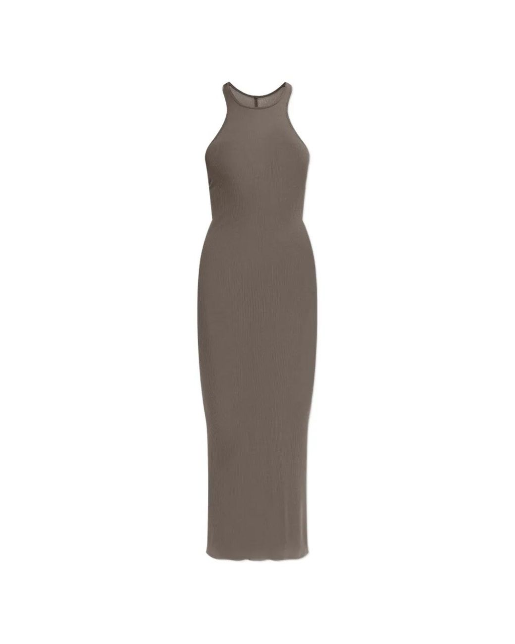 Rick Owens Gray Sleeveless Dress