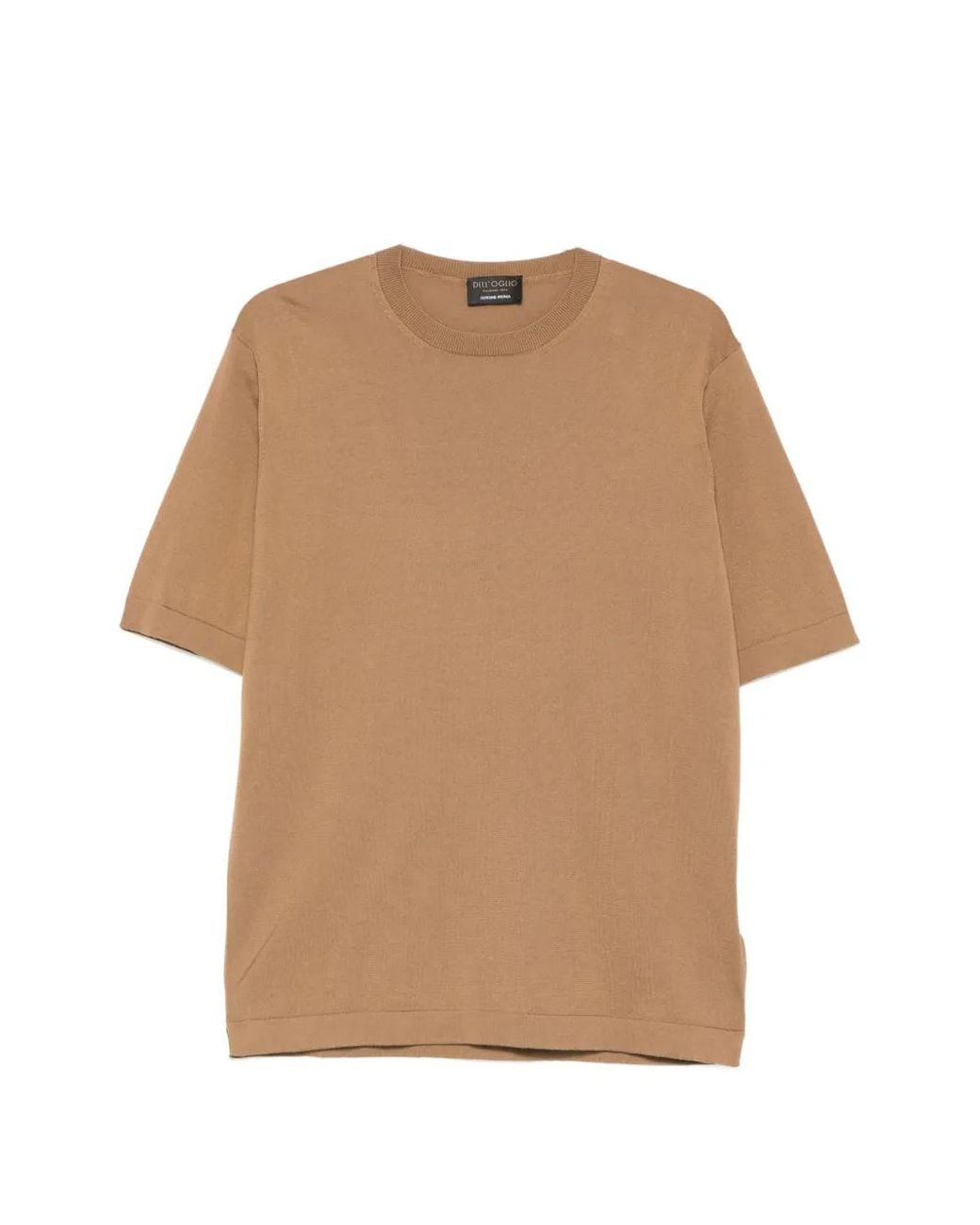Dell'Oglio Natural Crew-Neck T-Shirt for men