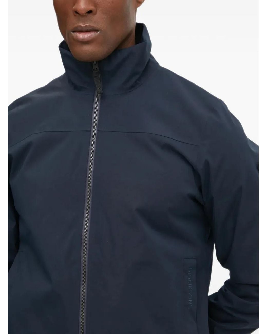 Didriksons Blue Veste Zippée Alvin À Col Montant for men