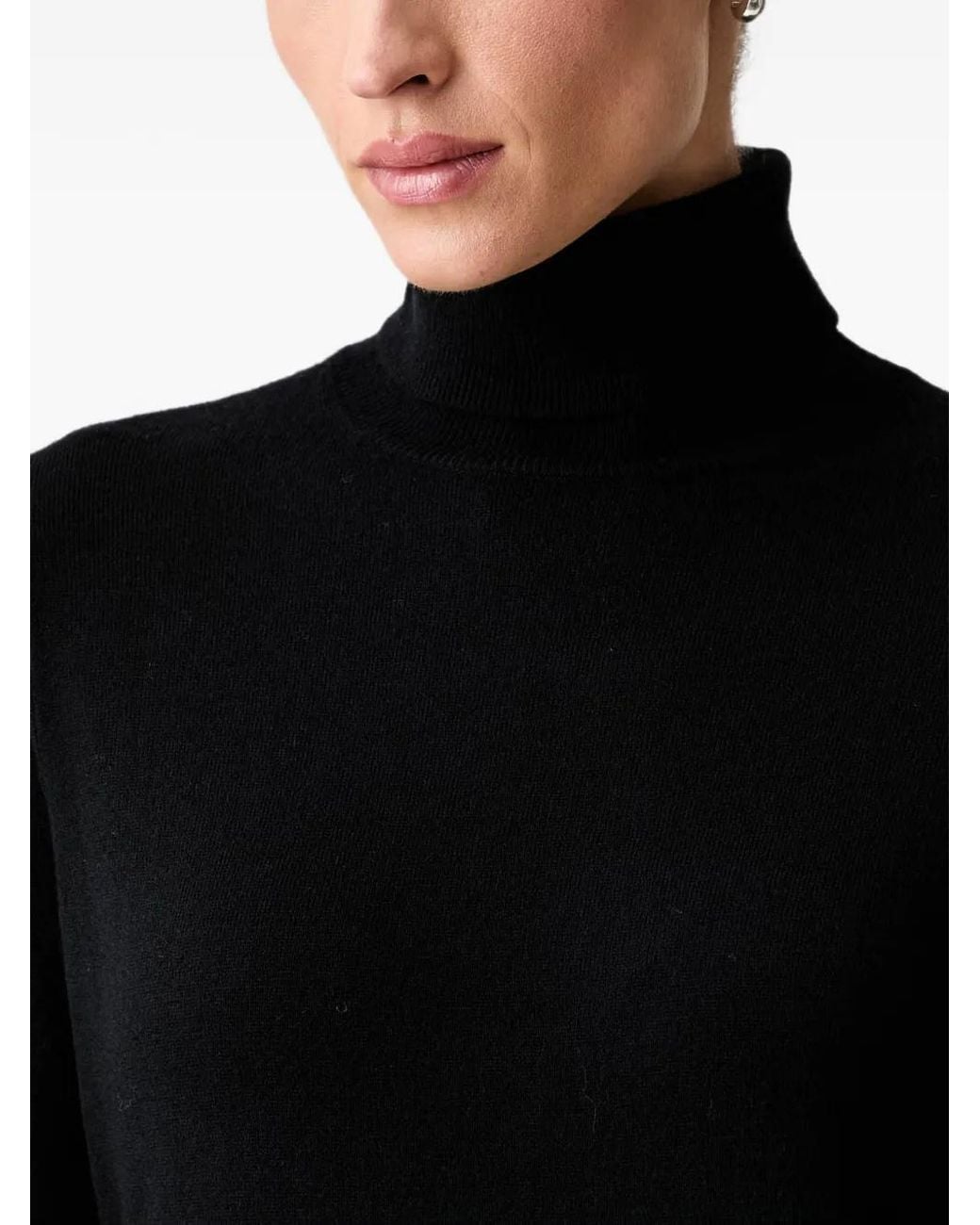 Marc O' Polo White Roll-Neck Knitted Midi Dress