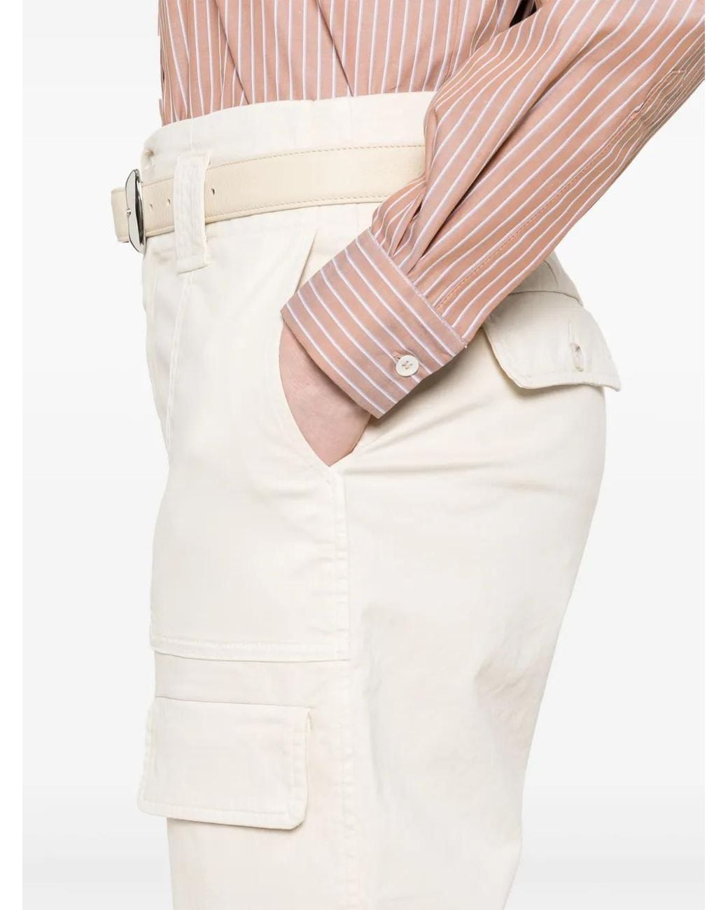 Pinko Natural Tapered Cargo Pants