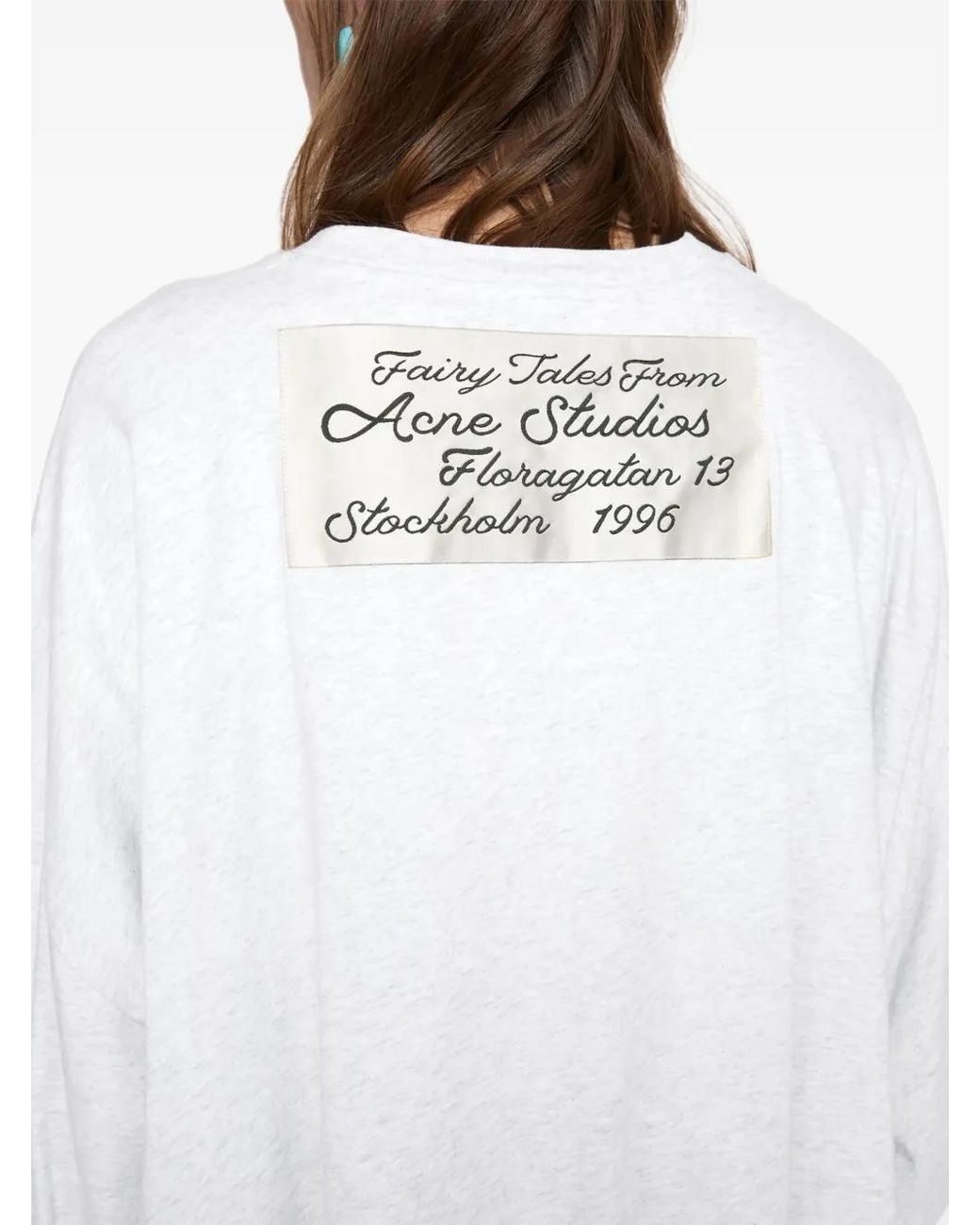Acne White Cotton T-Shirt