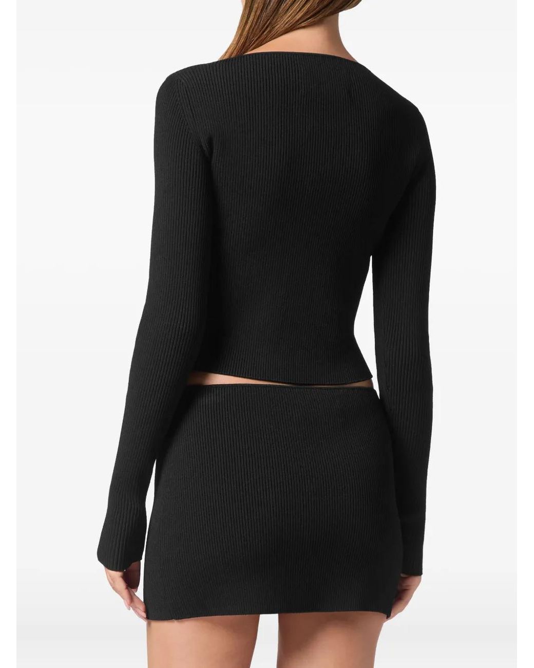 Top Corto Philipp Plein de color Black