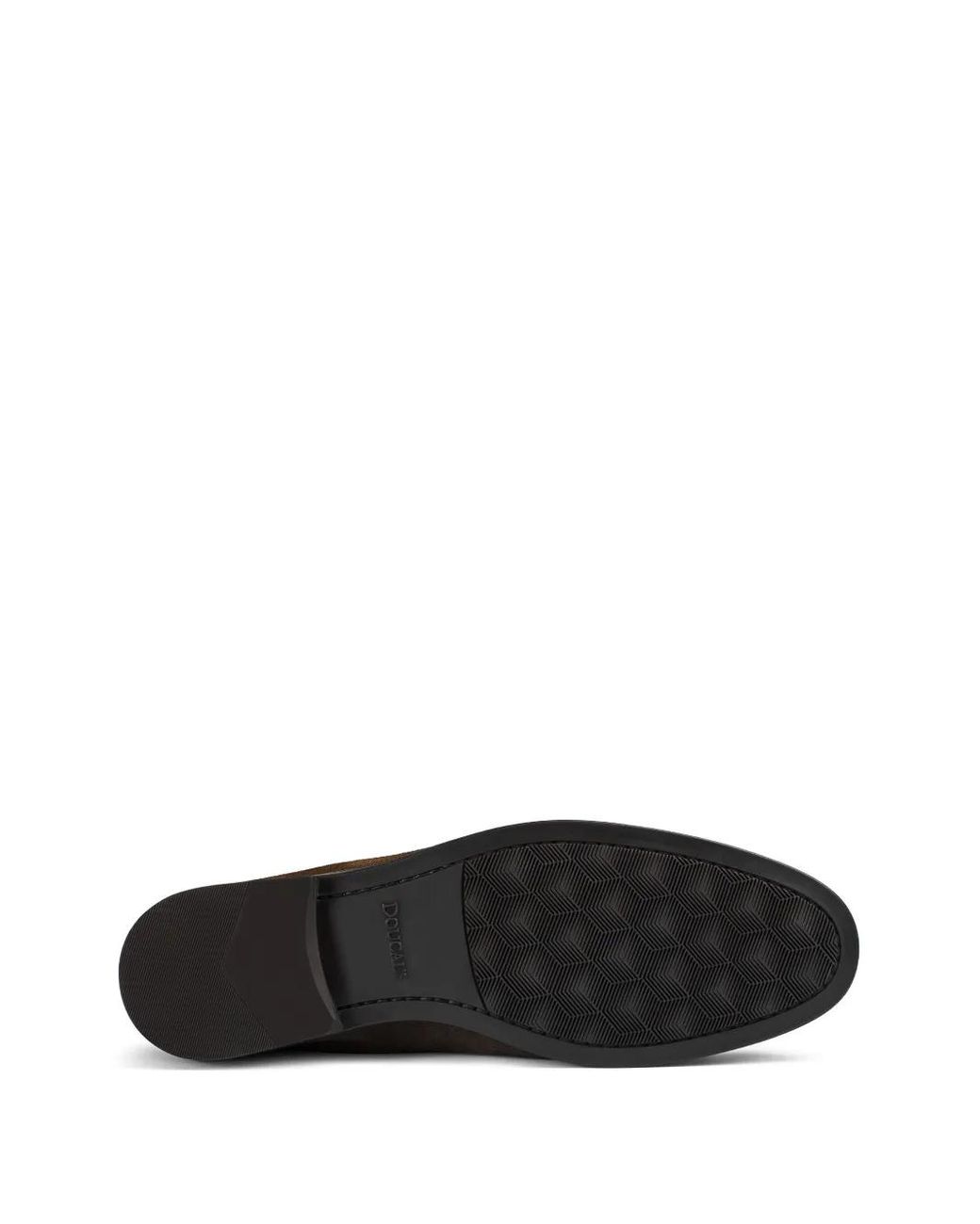 Doucal's Brown Tassel-Detail Suede Loafers for men