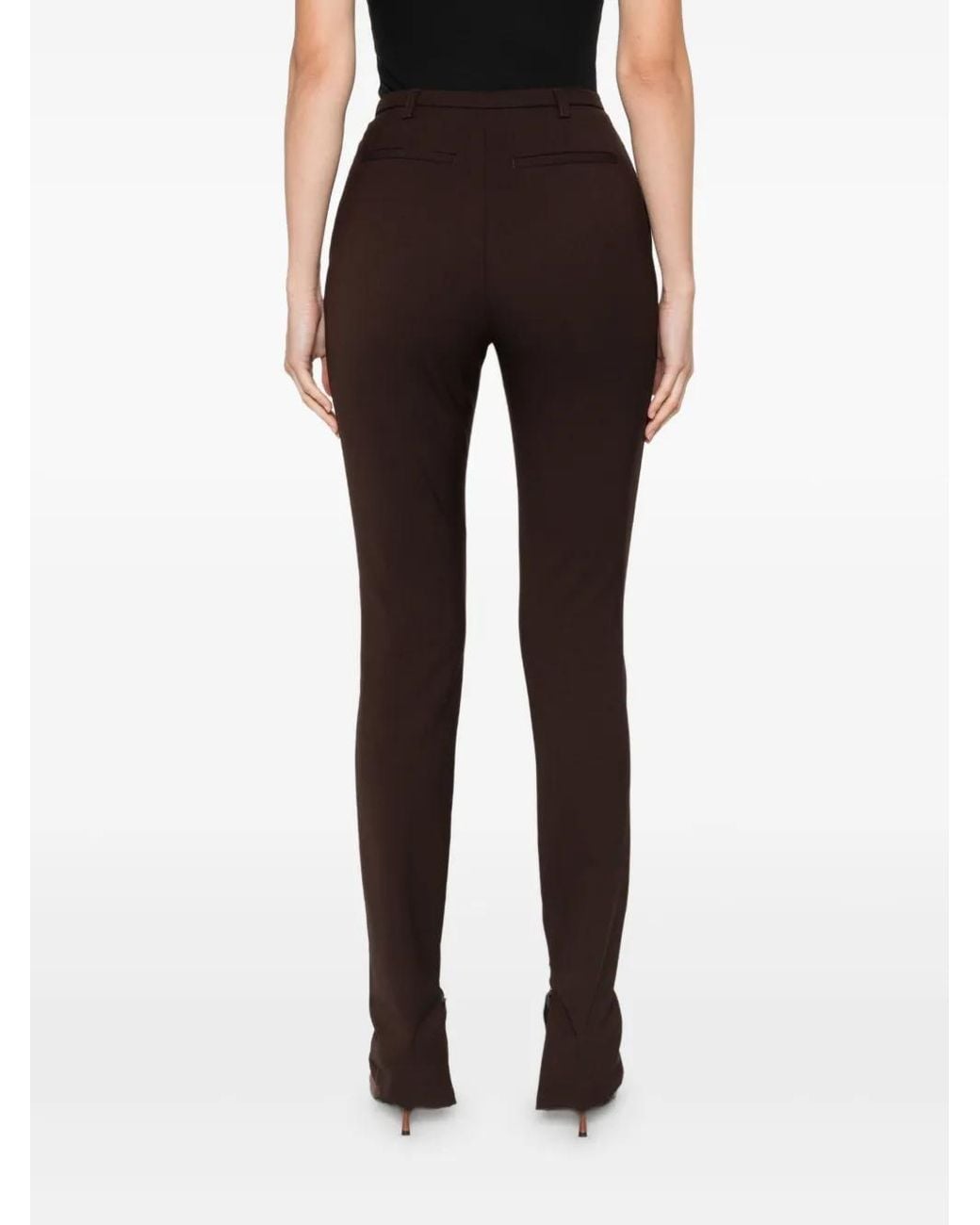Thelatest Black Zip-Detail Trousers