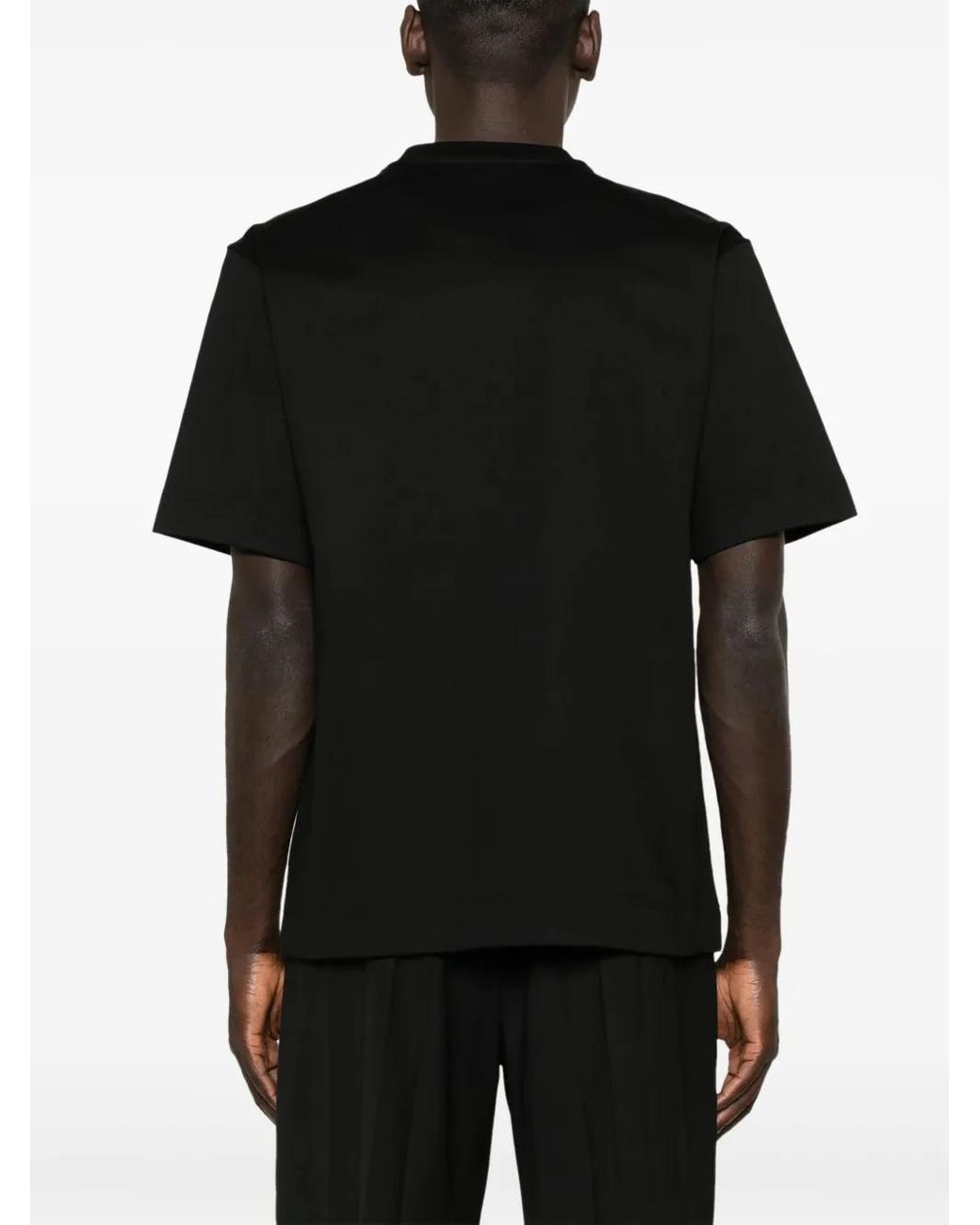 Fendi Black Cotton T-Shirt for men