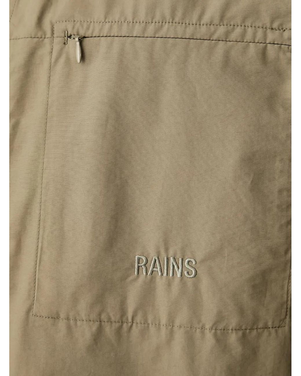 Rains Natural Light Logo-Embroidered Shirt for men