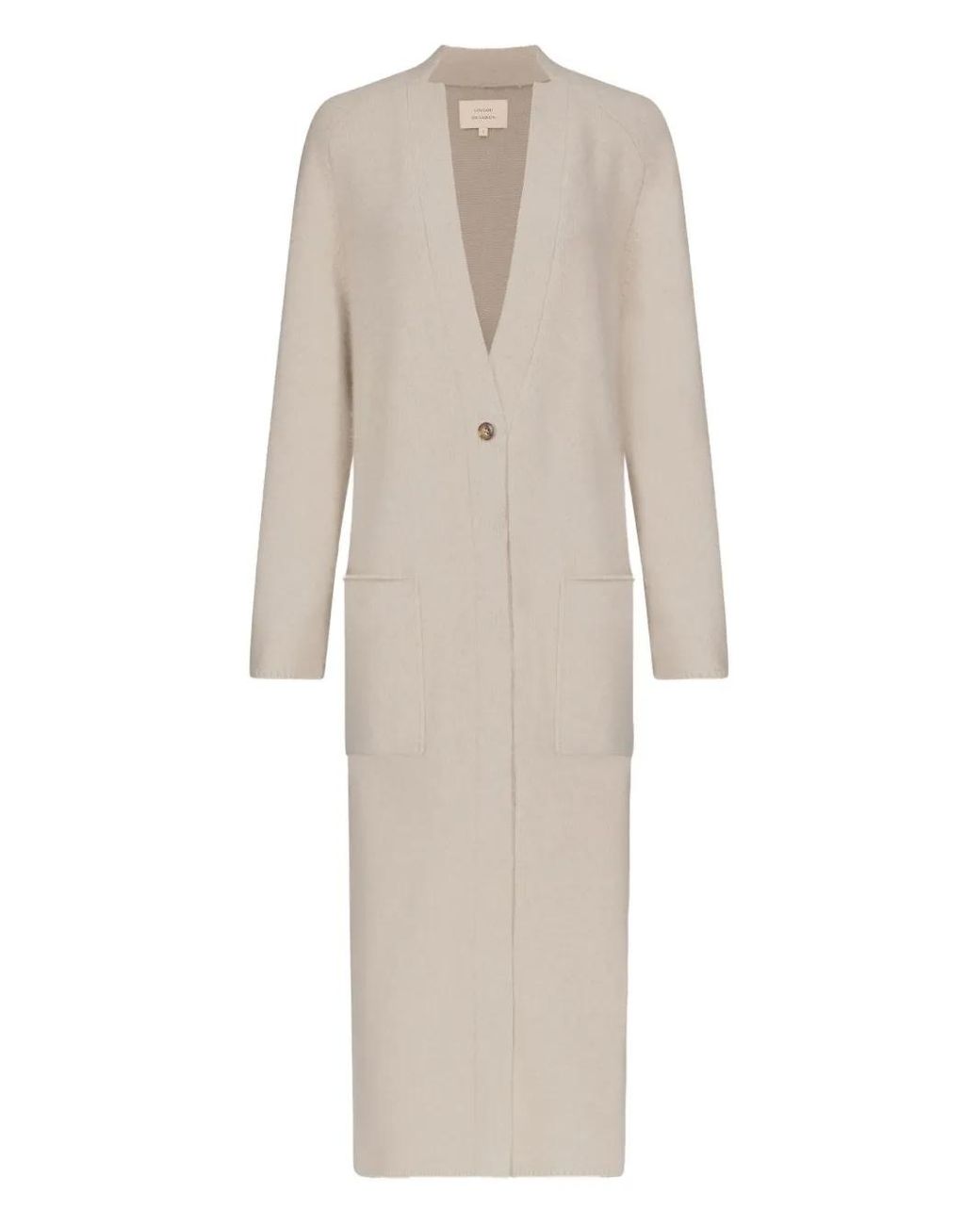 Loulou de Saison White Buttoned Patch-Pocket Coat