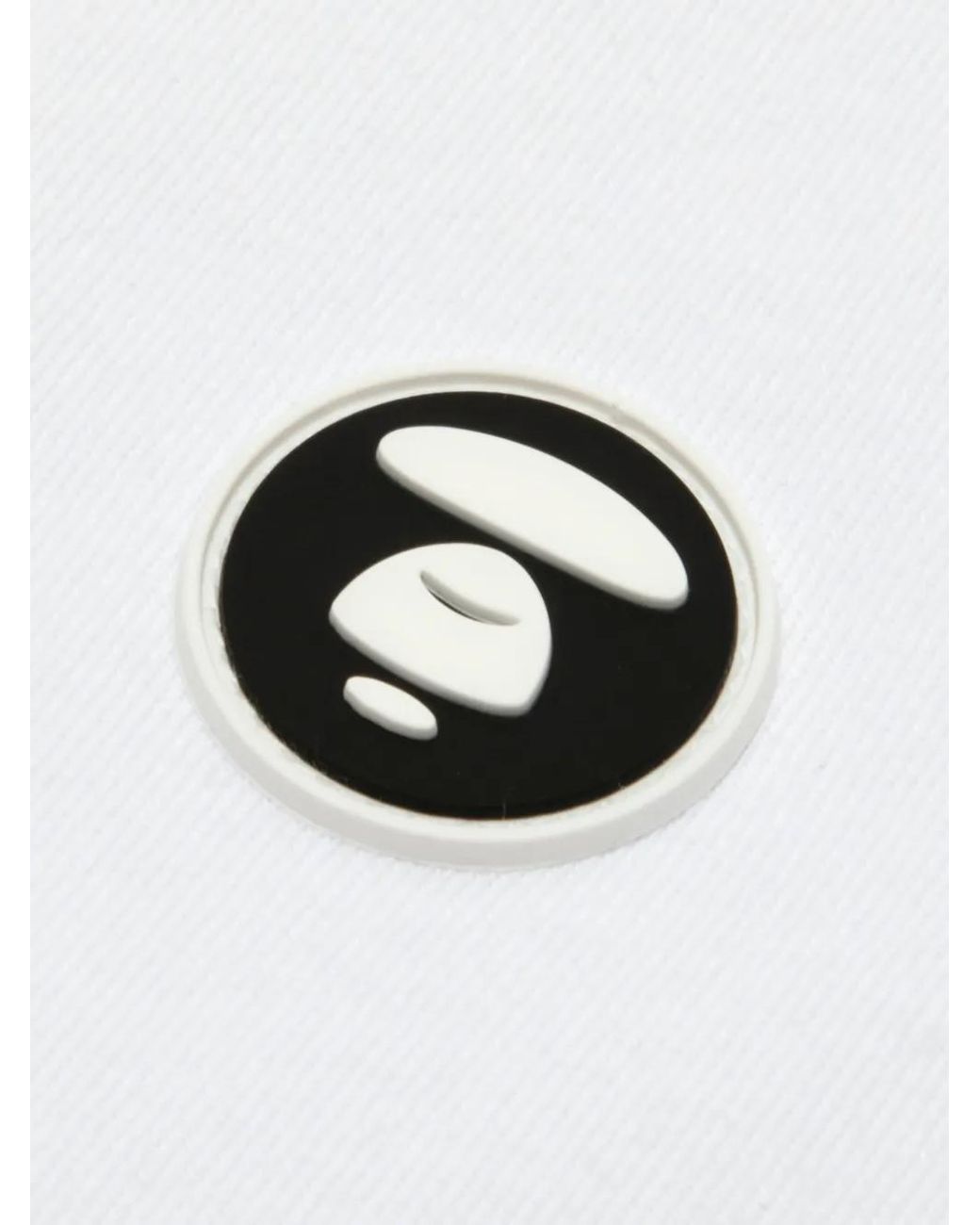 Aape By A Bathing Ape White Logo-Patch T-Shirt for men