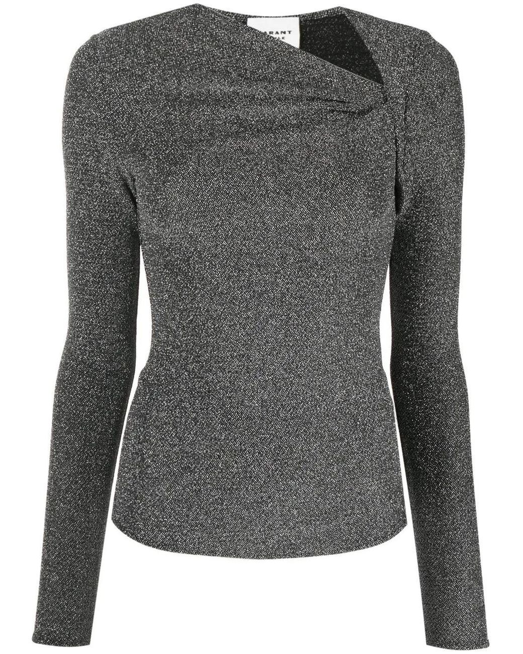Isabel Marant Gray Baixa Asymmetric Top