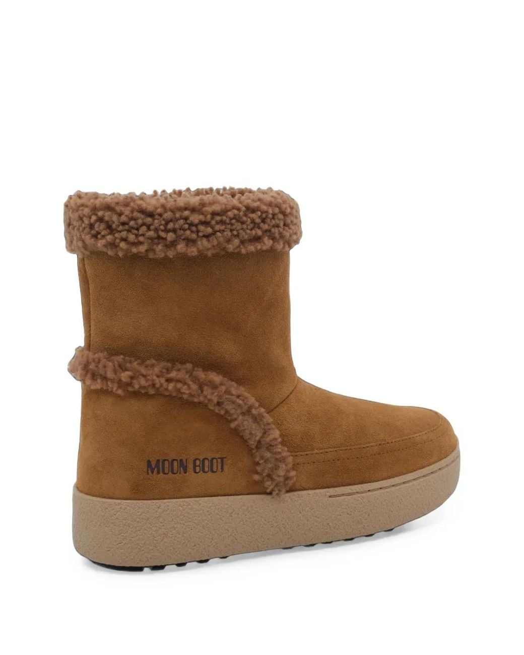 Moon Boot Brown Tina Suede Ankle Boots