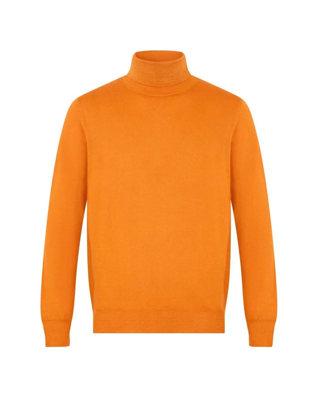 Pull À Col Roulé Fedeli pour homme en coloris Orange