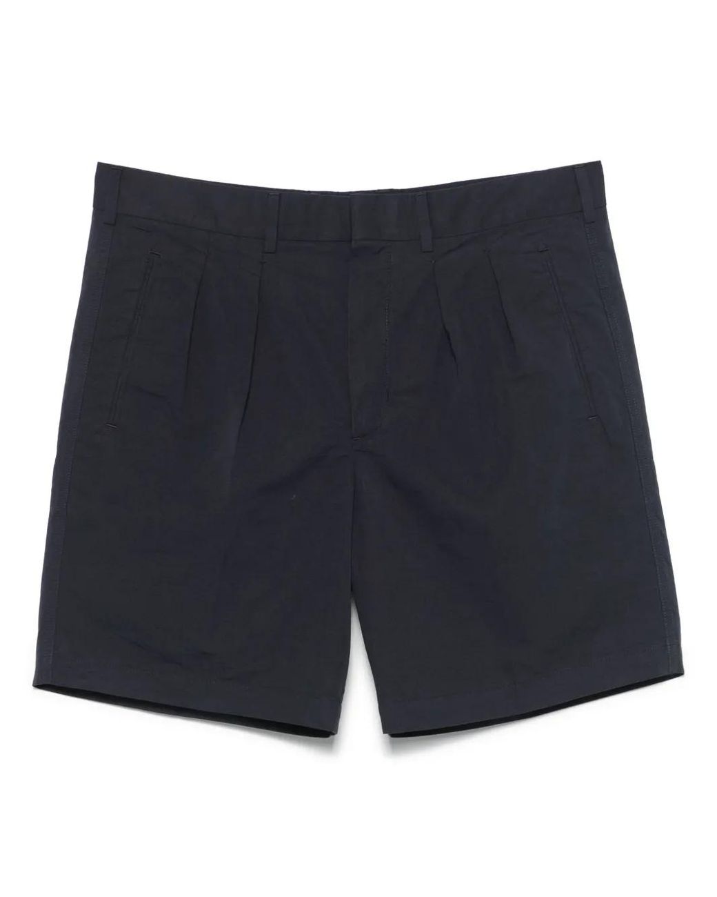 Tom Ford Blue Pleat-Detail Shorts for men