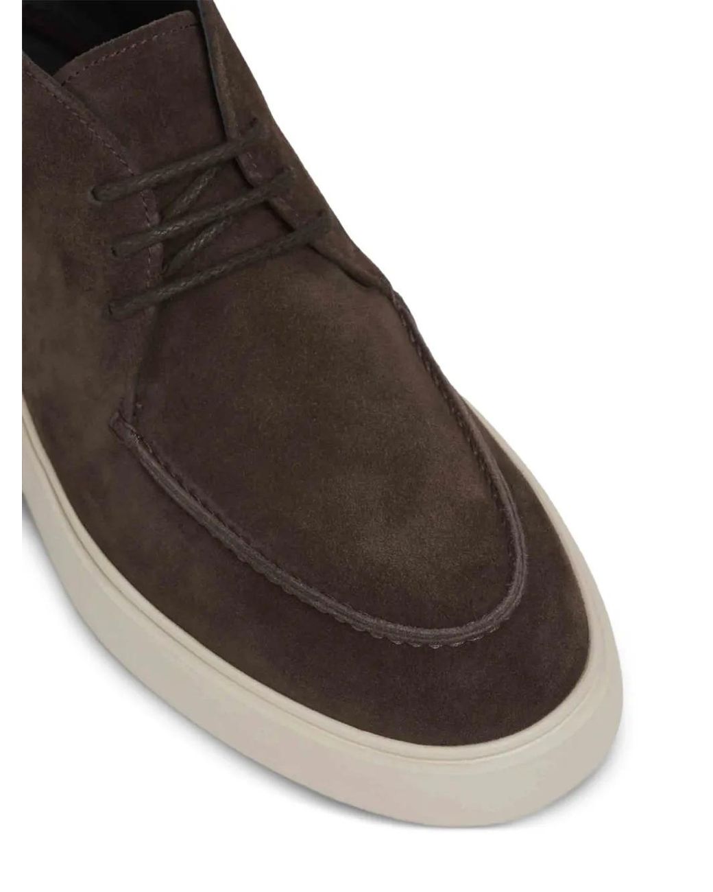 Officine Creative Brown Baskets En Daim À Lacets for men