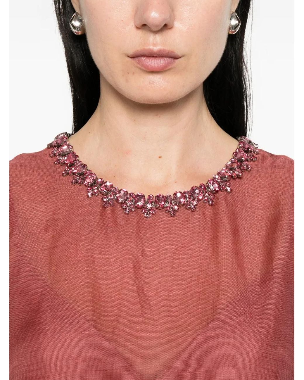 Zimmermann Red Alchemy Peplum Mini Dress