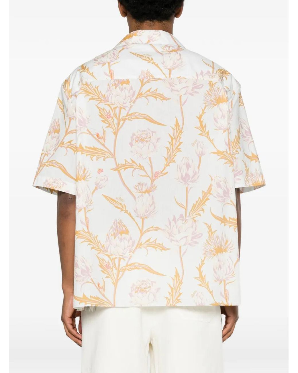 Loewe White Paula's Ibiza Cotton Shirt for men
