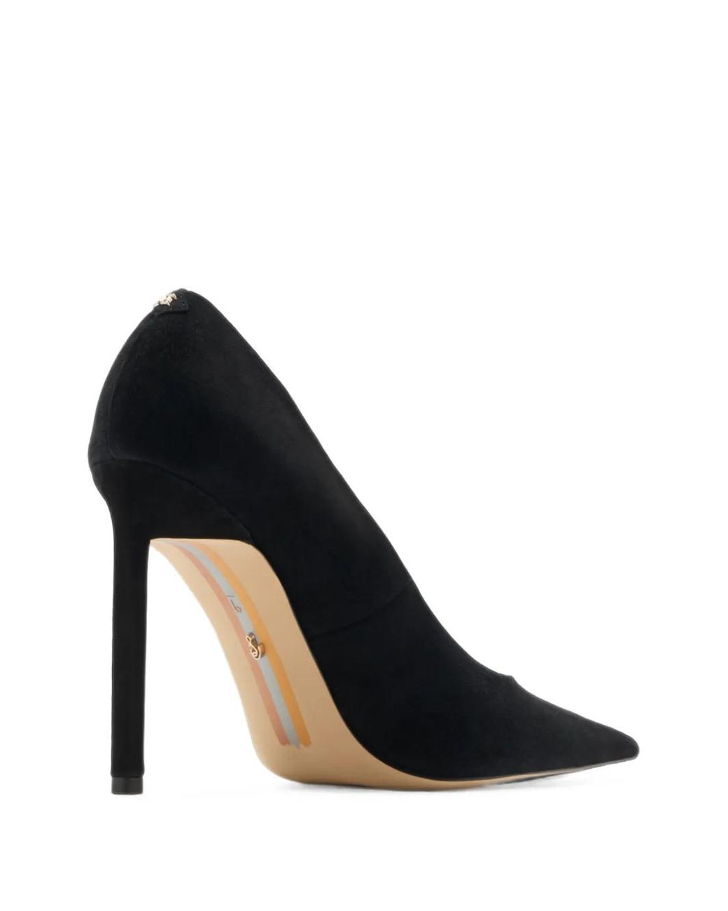 Sam Edelman Black Talula Pointed-Toe Suede Pumps