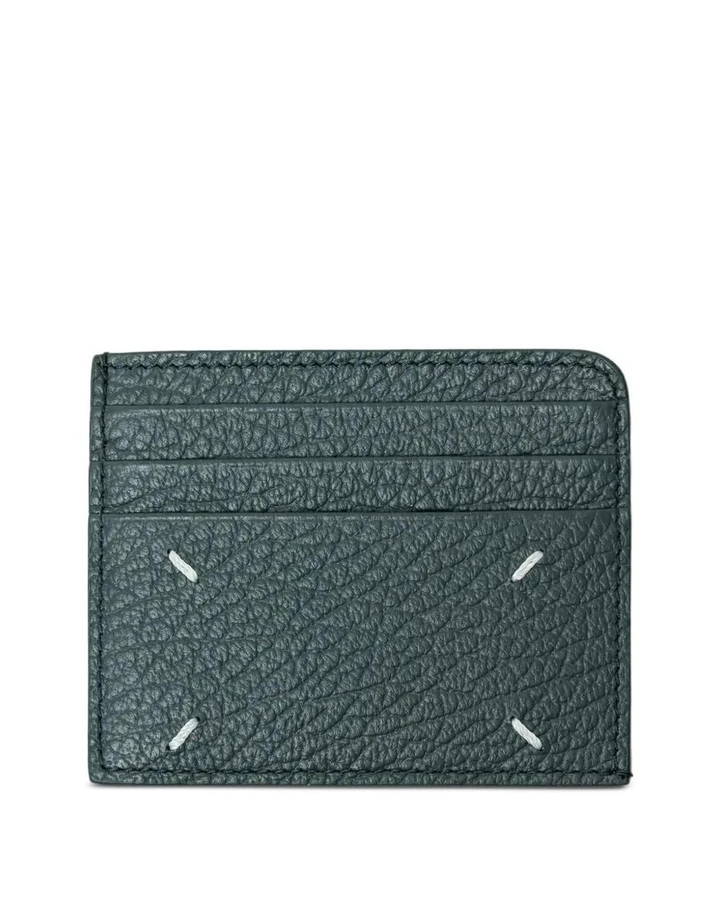 Maison Margiela Green Porte-Cartes Four Stitches