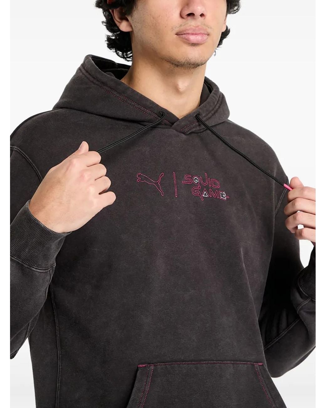 Sudadera Con Capucha De X Squid Game PUMA de hombre de color Gray