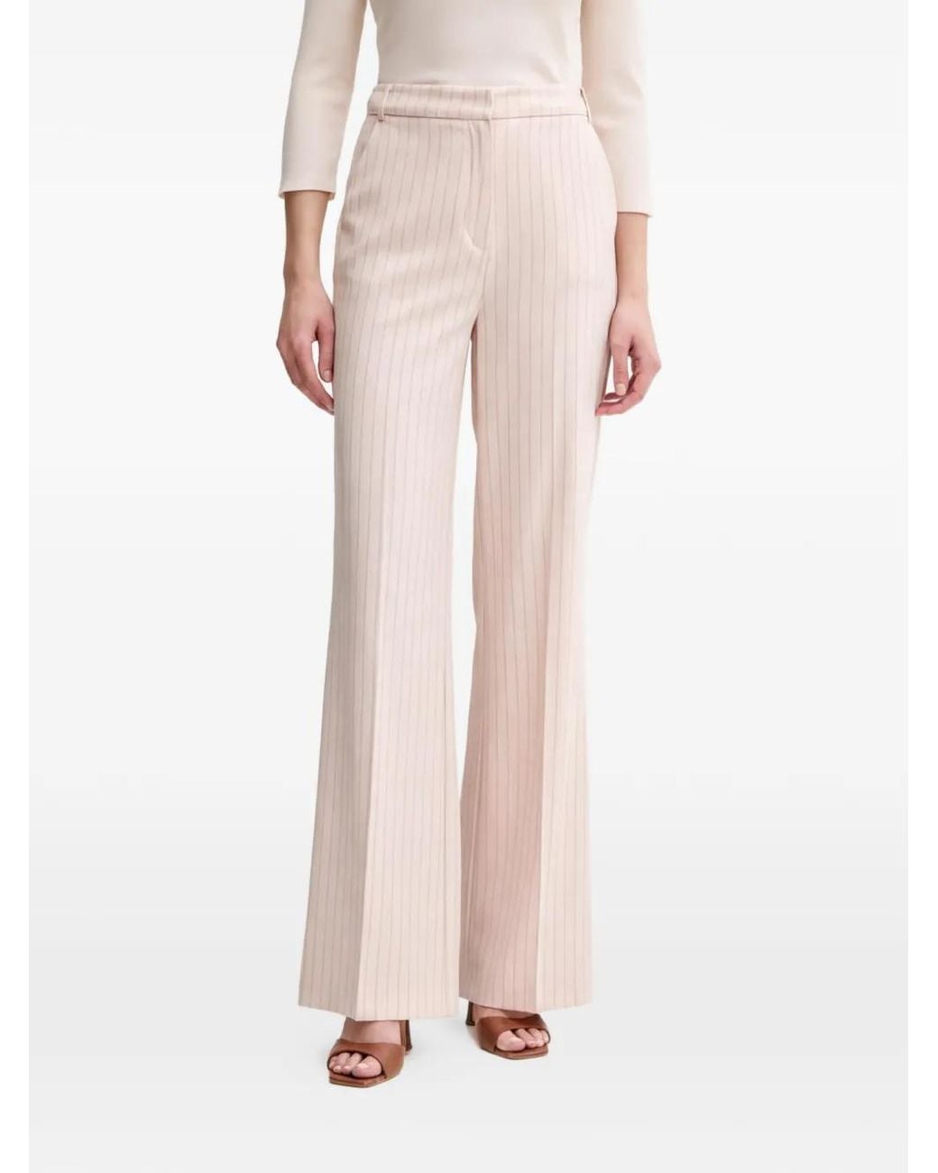 Morgan Pink Pinstripe Trousers