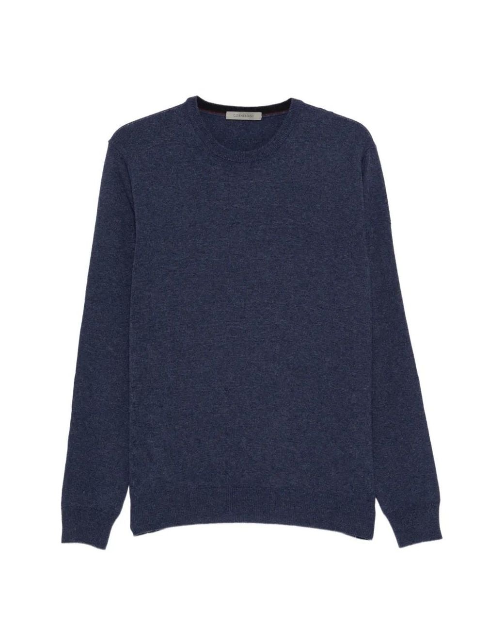 Corneliani Blue Pull À Encolure Ronde for men