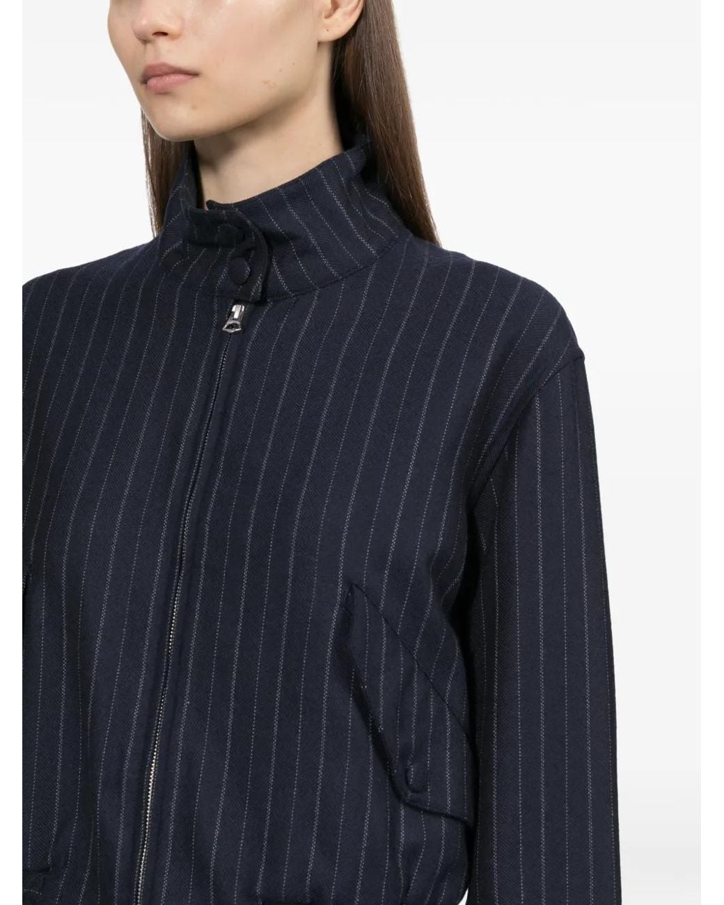 Rag & Bone Blue Eliza Bomber Jacket