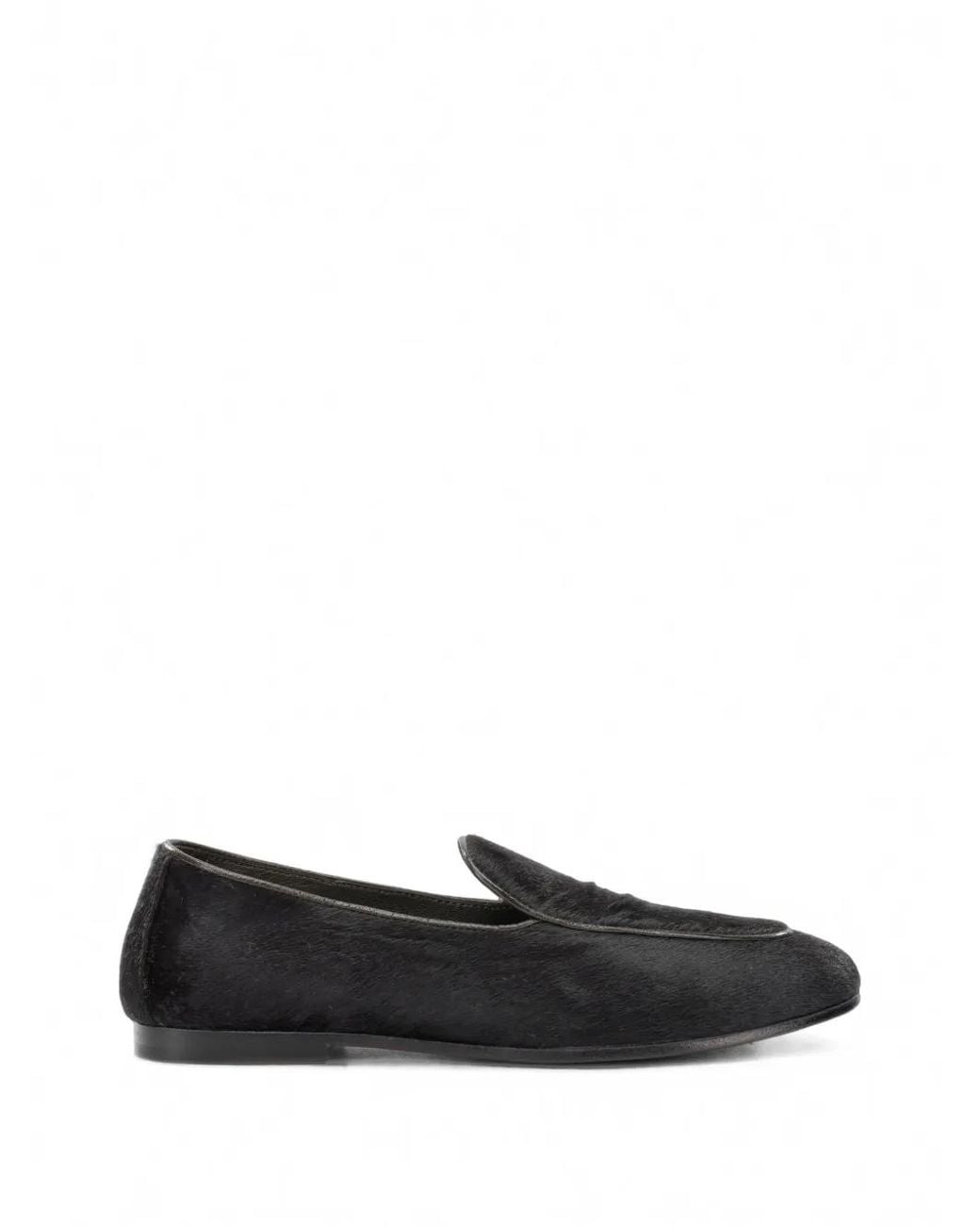Henderson Black Pony-Hair Loafers