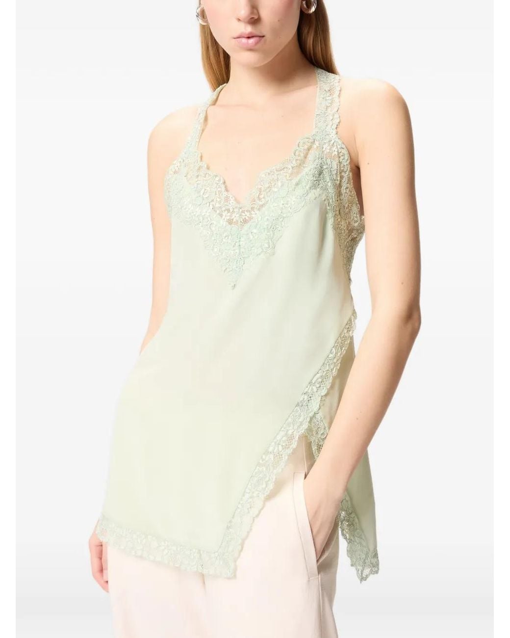 Pinko Green Top Seta