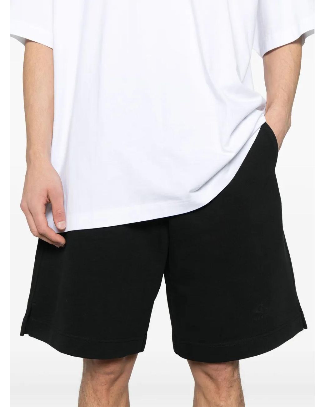 Vetements Black Shorts Mit Logo-Print