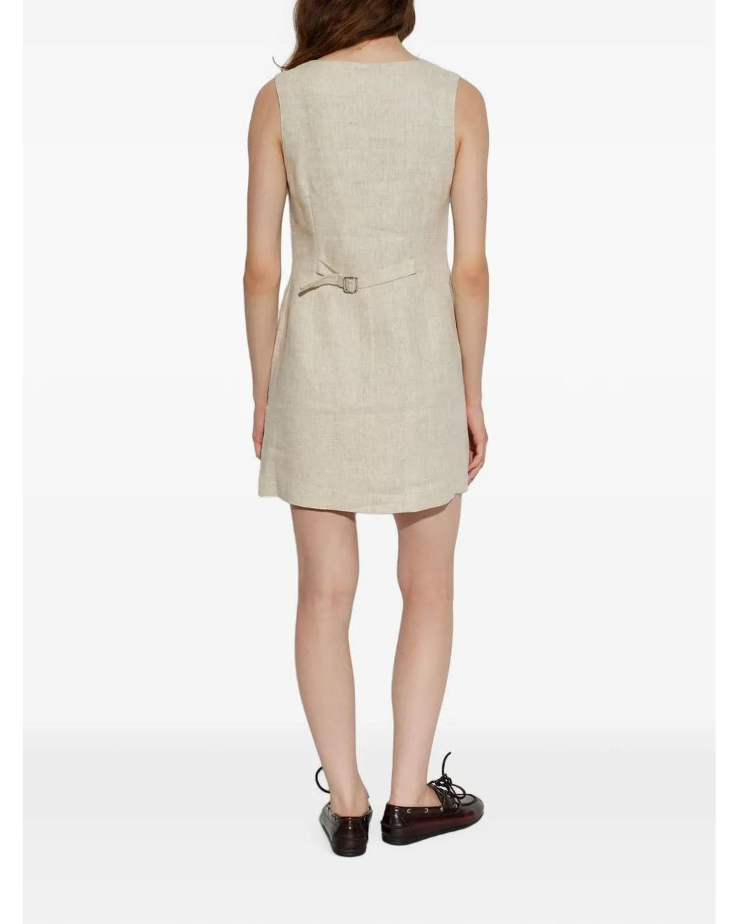 Posse Natural Emma Button-Down Mini Dress