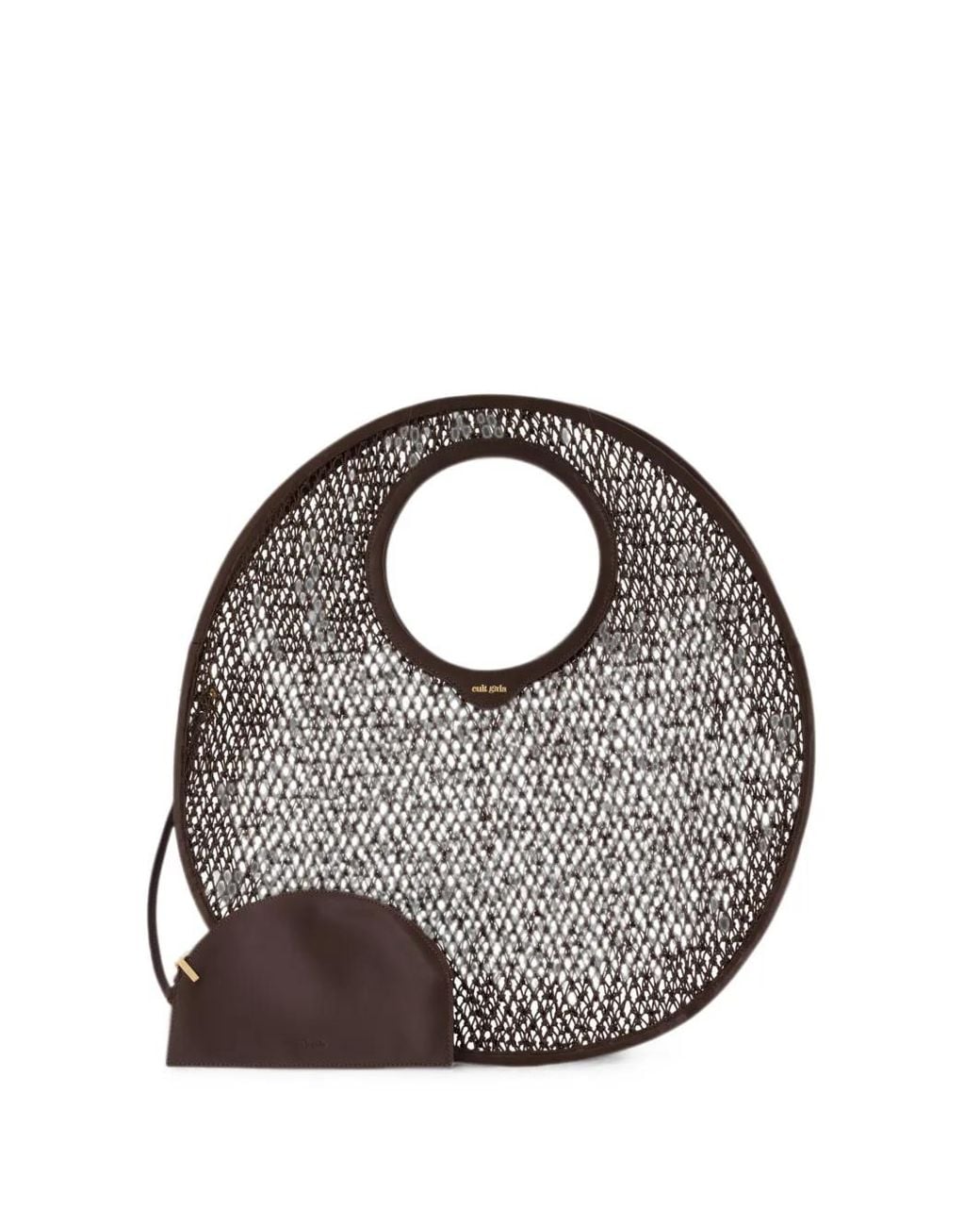 Cult Gaia Brown Amun Shoulder Bag