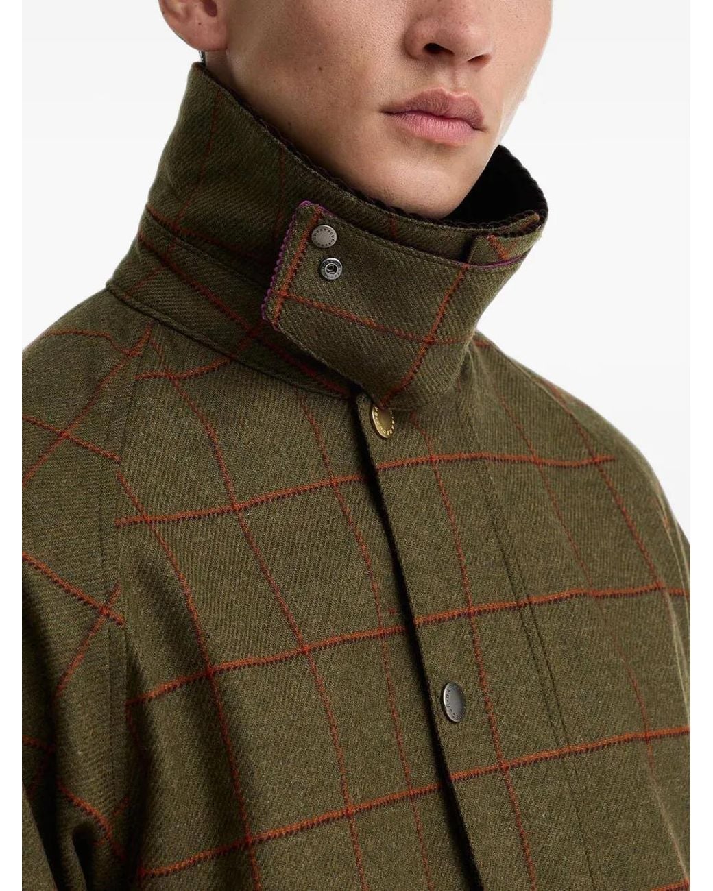 Barbour Green Paul Smith Loves Check Jacket for men