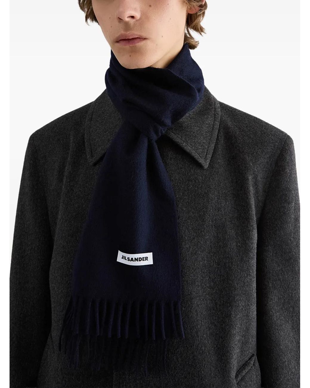 Jil Sander Blue Scarf for men
