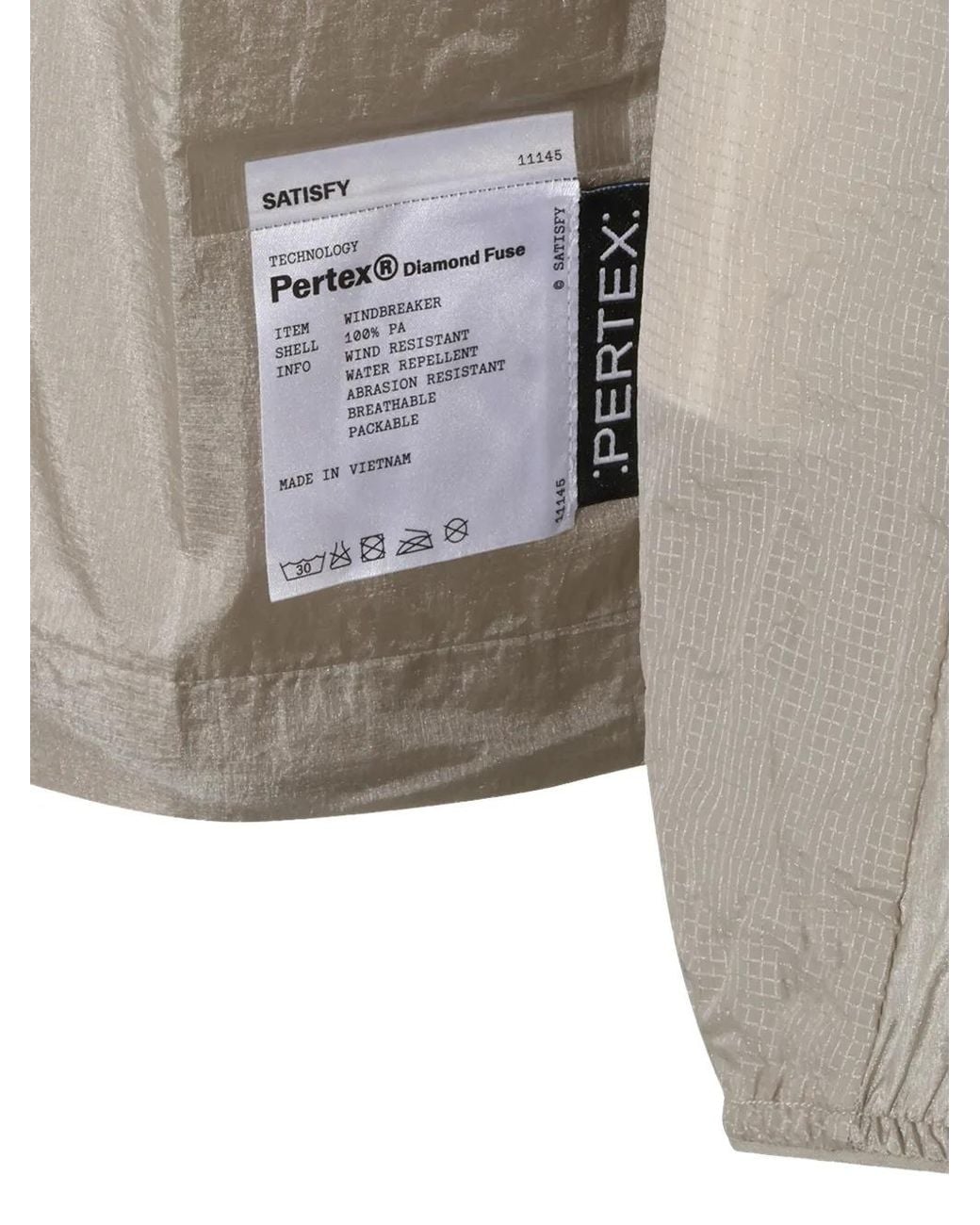 Satisfy Gray Pertex Diamond Fuse Hooded Jacket for men