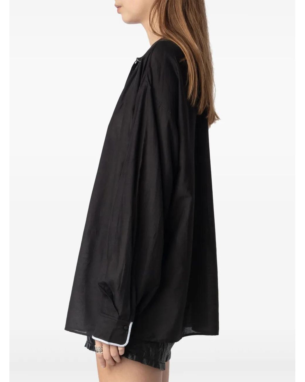 Zadig & Voltaire Black Troene Blouse