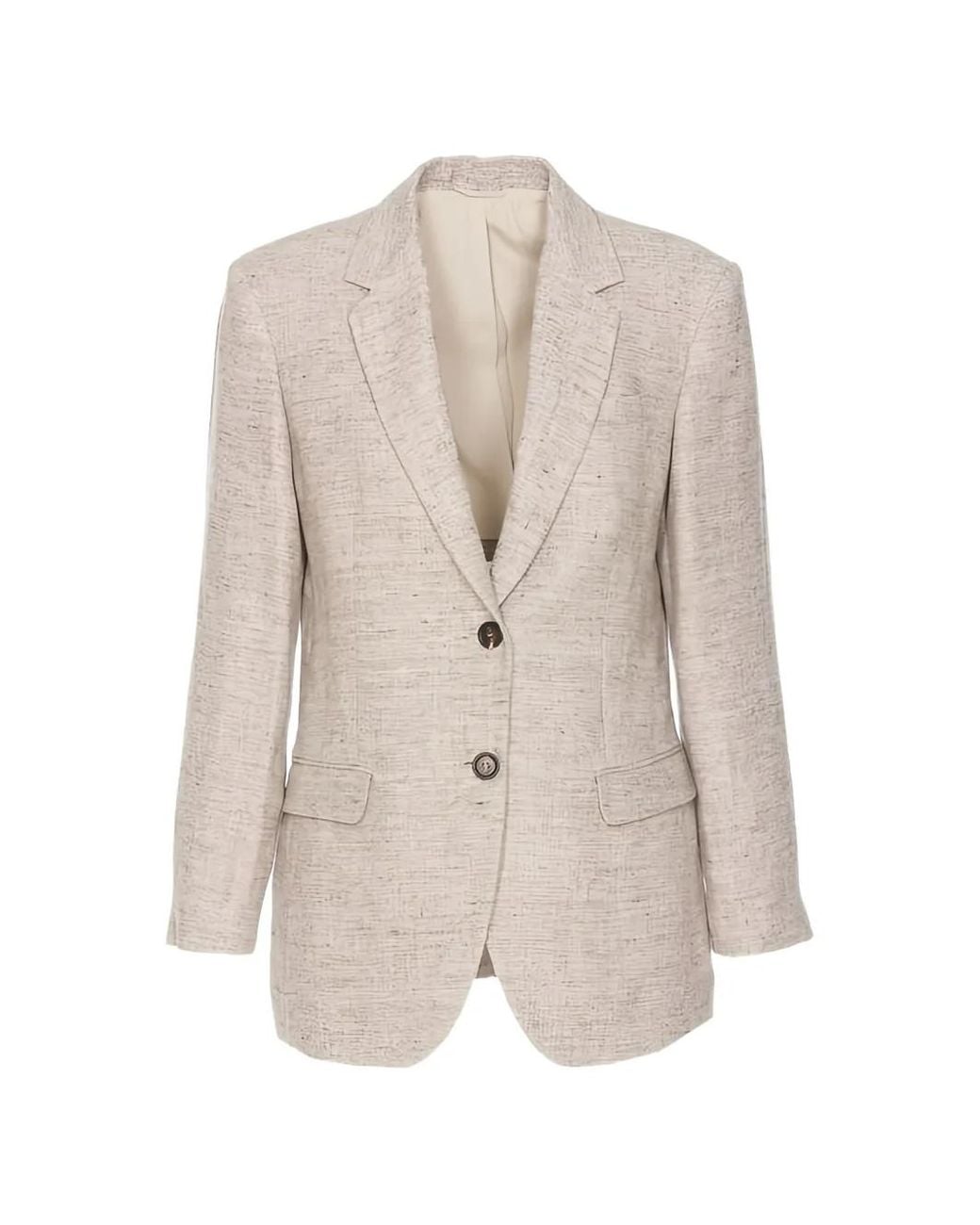 Brunello Cucinelli White Jacket Md5717003P_C002 Nwt