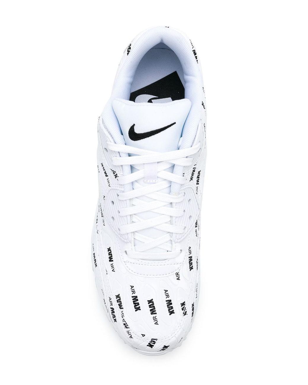 Nike Leather Air Max 90 All Over Print White Black for Men | Lyst