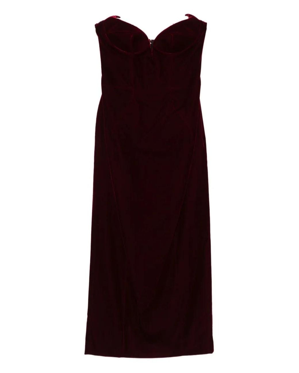 Mugler Fluwelen Mini-Jurk in het Purple