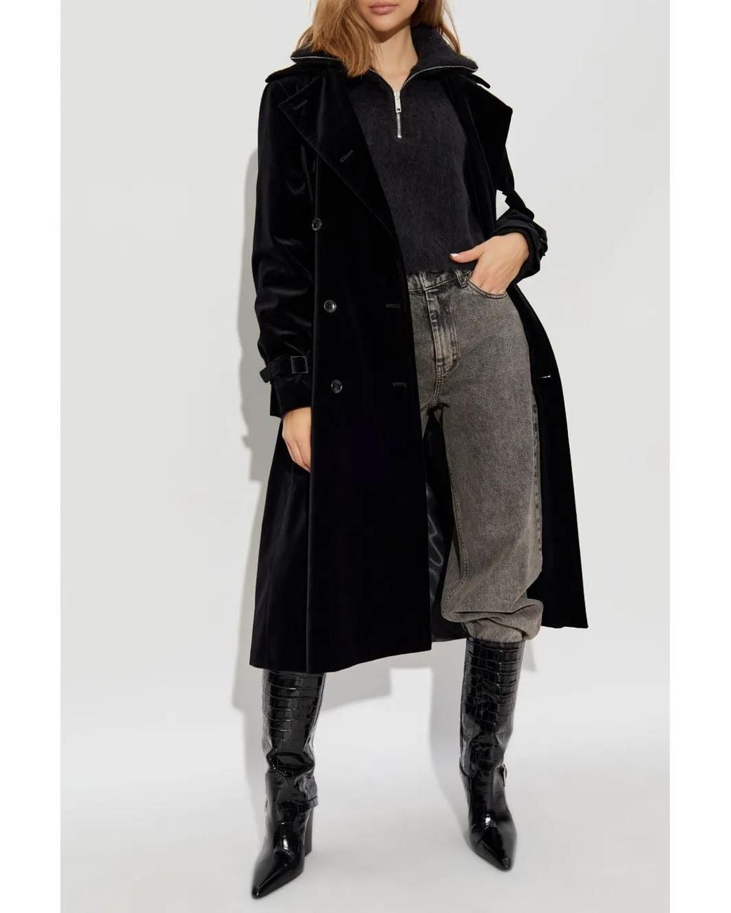 Sportmax Black Half-Zip Sweater