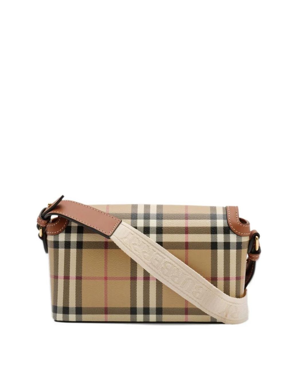 Mini Bagas Burberry Mini Note Bag in Natural | Lyst