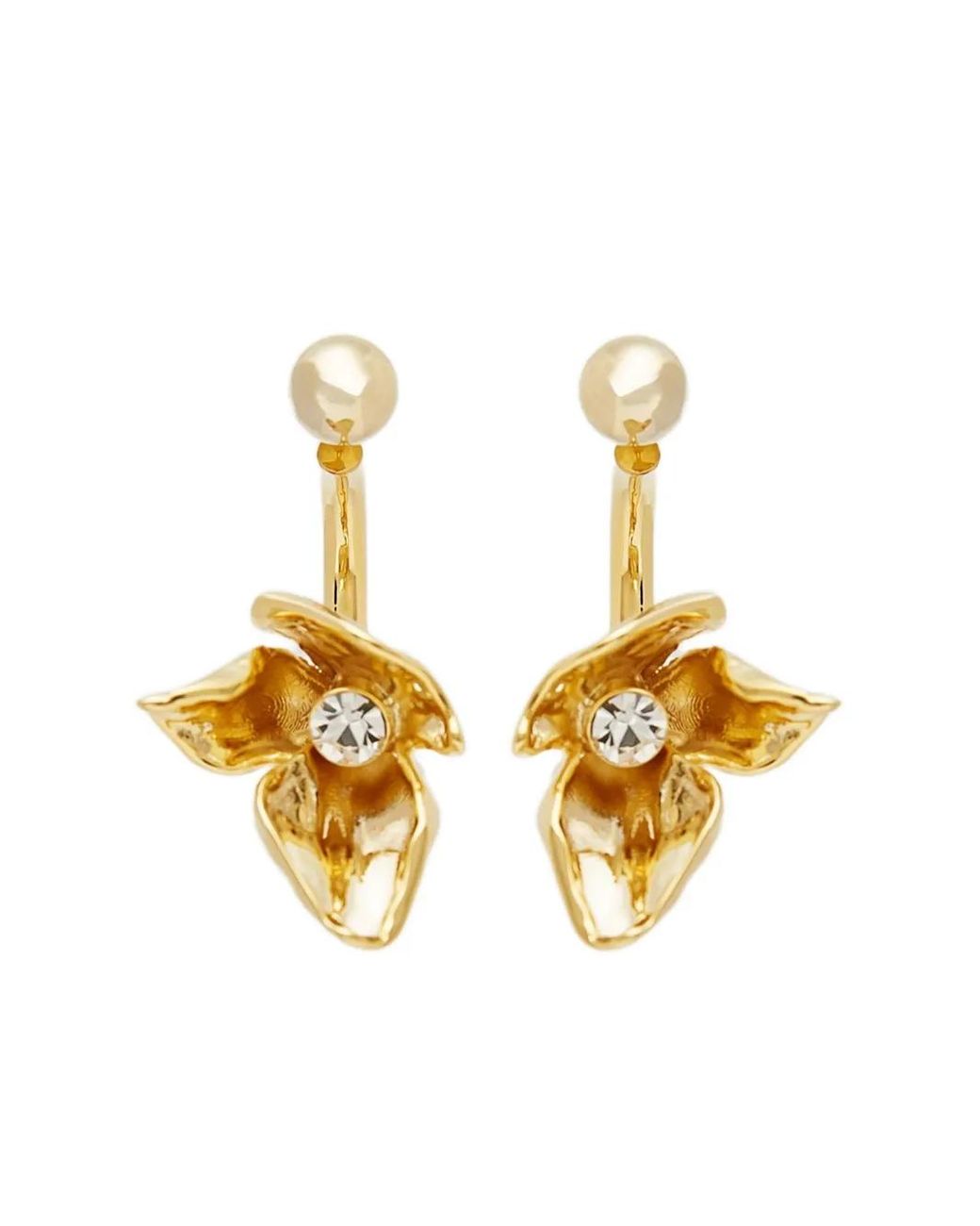 【関税込み】Erdem Flower Half Ring スモール ピアス FLOWER MOON PIERCED EARRINGS(1ZP0928)K18 ピアス｜スター