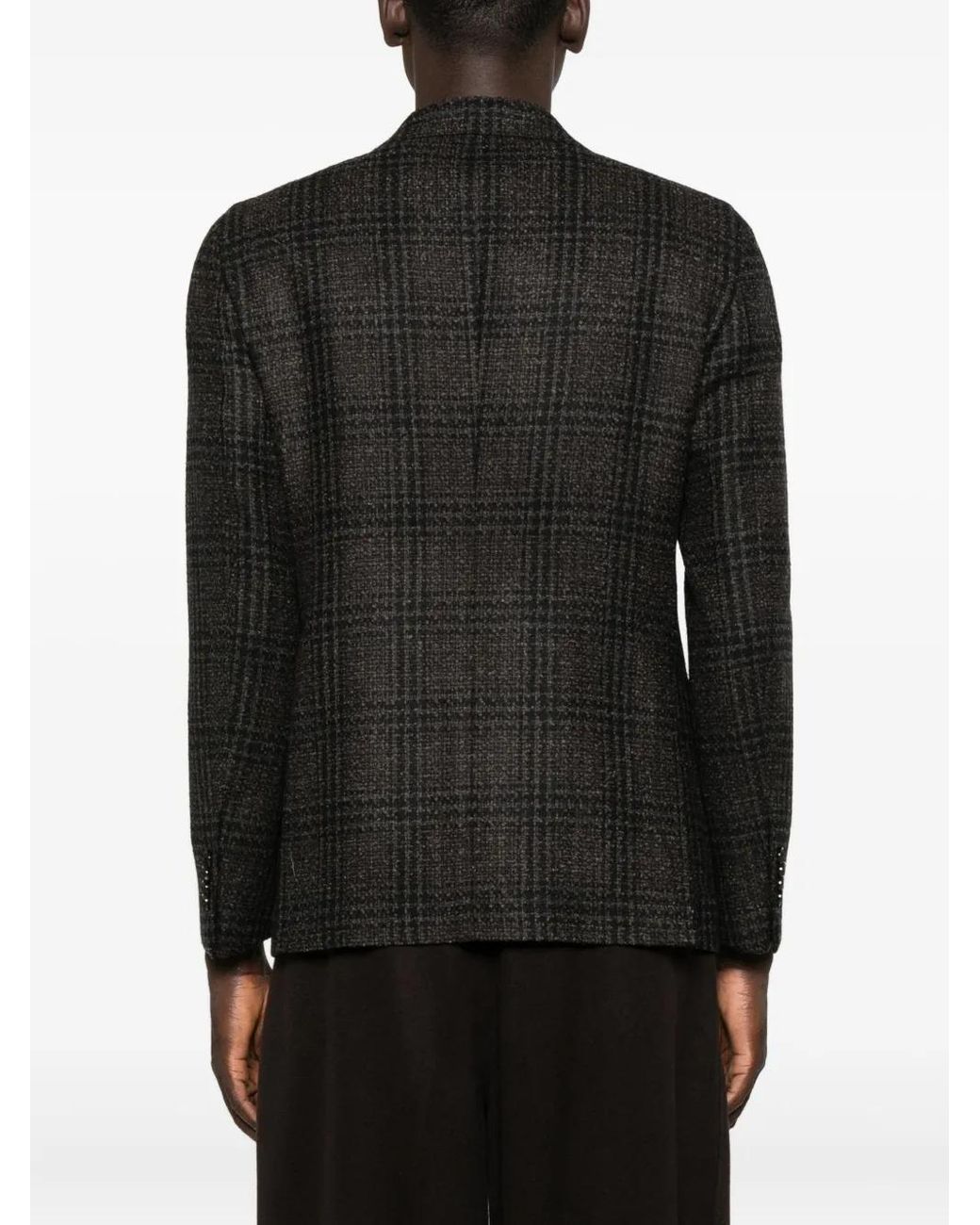 Tagliatore Geruite Blazer in het Black voor heren