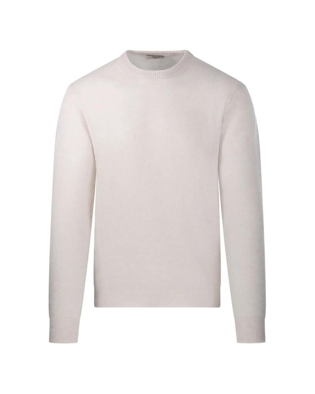 Altea White Crew-Neck Knitted Sweater for men